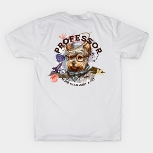 Professor dog - part-time pet logo T-Shirt